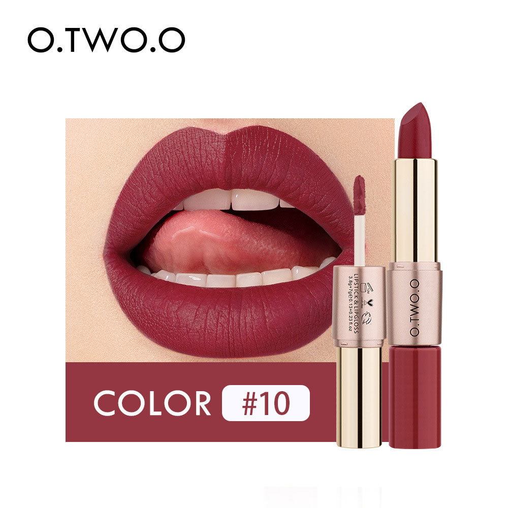 2-in-1 Matte Lip Gloss & Lipstick
