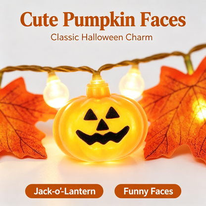 Pumpkin decorative light small colorful light atmosphere light string