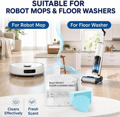 Multi Effect Floor Cleaner Sheets, Deep Cleaning Floor Sheet Pack