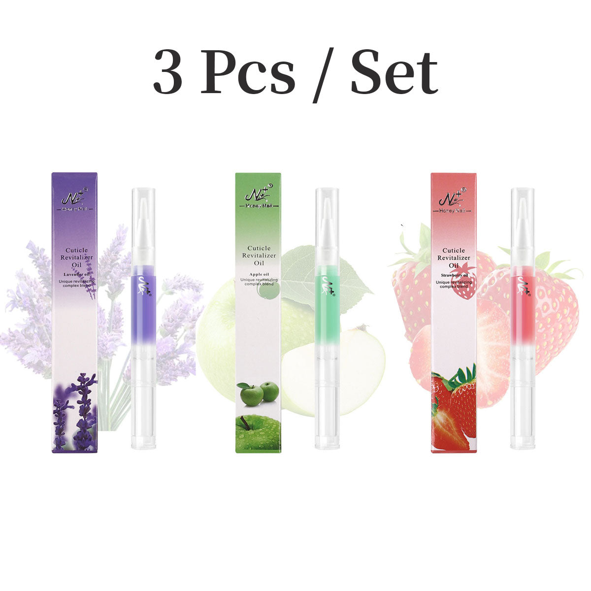 3Pcs Cuticle Oil Pen for Nail Care Oil Kit Hangnail Treatment
