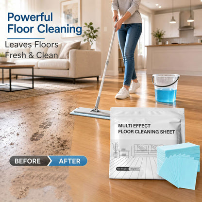 Multi Effect Floor Cleaner Sheets, Deep Cleaning Floor Sheet Pack