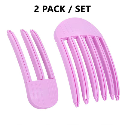 2Pack 3-and-6 Teeth Root Lift Volumizing Comb for Curl Enhancement & Fluffy Fuller Locks