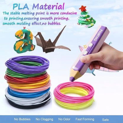 3D Printing Pen — Includes 3D Printing Pen And 5 Rolls Of PCL Filament