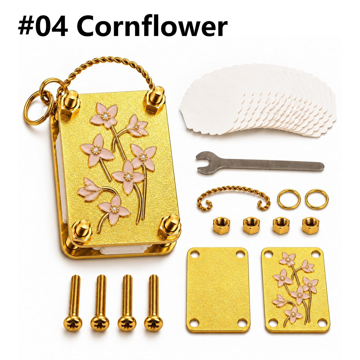 Mini Flower Press Keychain