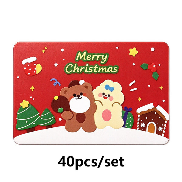 40pcs Christmas scratch-off cards