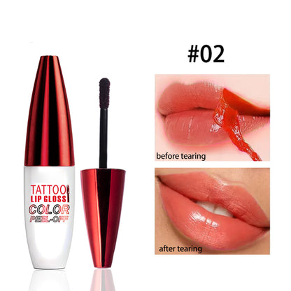 Peel Off Lip Stain Lip Tint Waterproof Long-Lasting Tear-off Lip Gloss