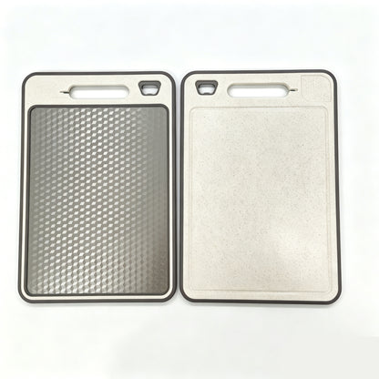 Stainless Steel Cutting Board with Juice Groove, Separate Sides