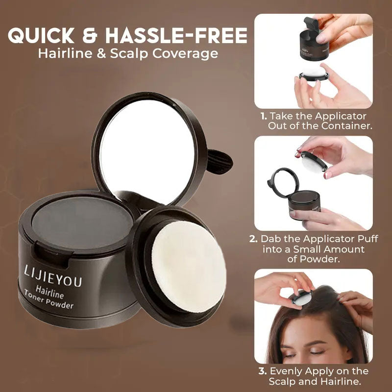 Instant Hairline Powder - Covers The Hairline And Fills In The Parting