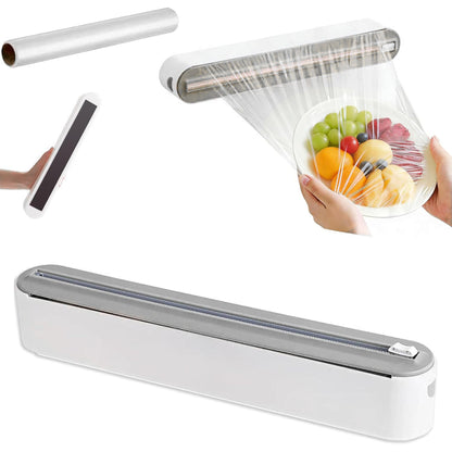 Magnetic Wrap Dispenser for Cling Film, Aluminum Foil & Parchment Paper