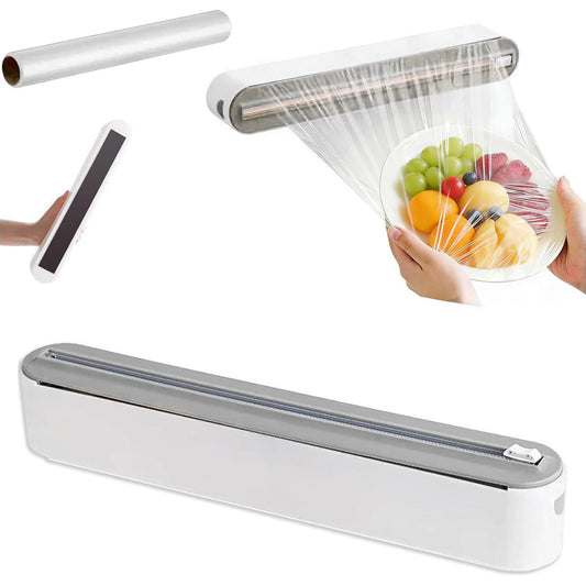 Magnetic Wrap Dispenser for Cling Film, Aluminum Foil & Parchment Paper