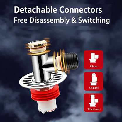 Washing Machine Drain Seal Anti-Odor Adapter Universal 3-Way Connector