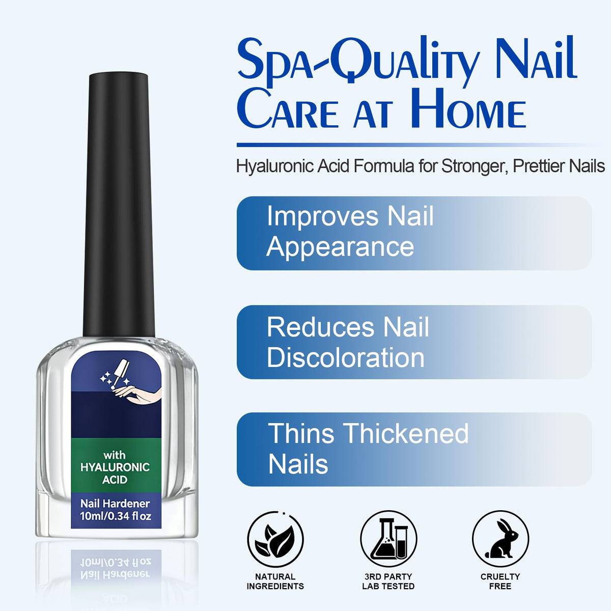 Hyaluronic Acid Nail Hardener for Cracked Cuticles&Dry Nails