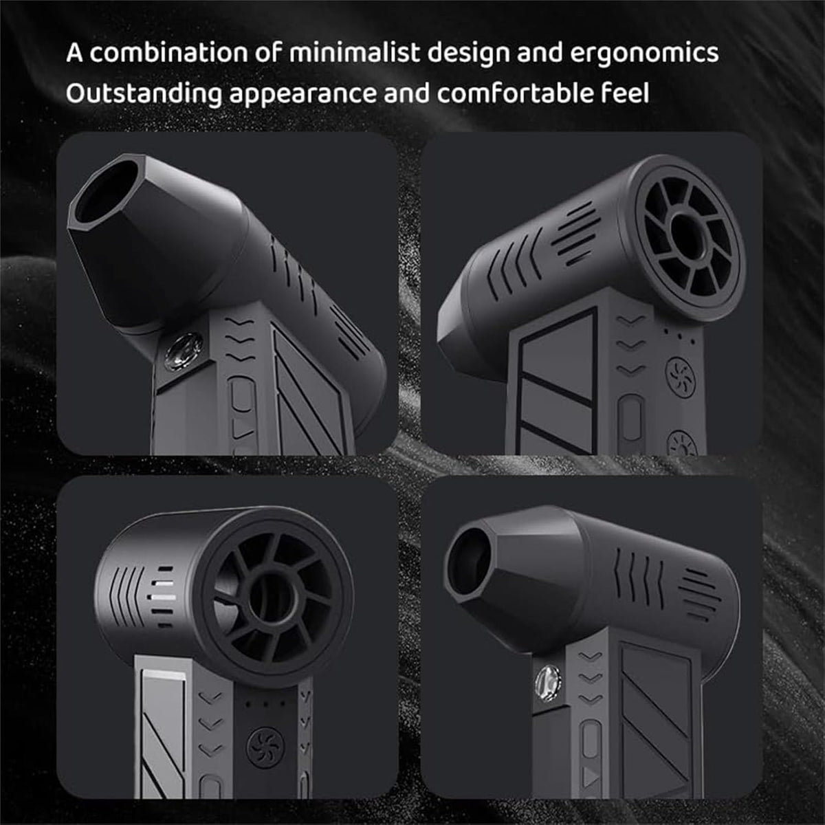 Compact Handheld 3 Speed Turbo Jetfan Fan for Outdoor Dust Cleaning