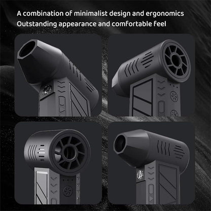 Compact Handheld 3 Speed Turbo Jetfan Fan for Outdoor Dust Cleaning