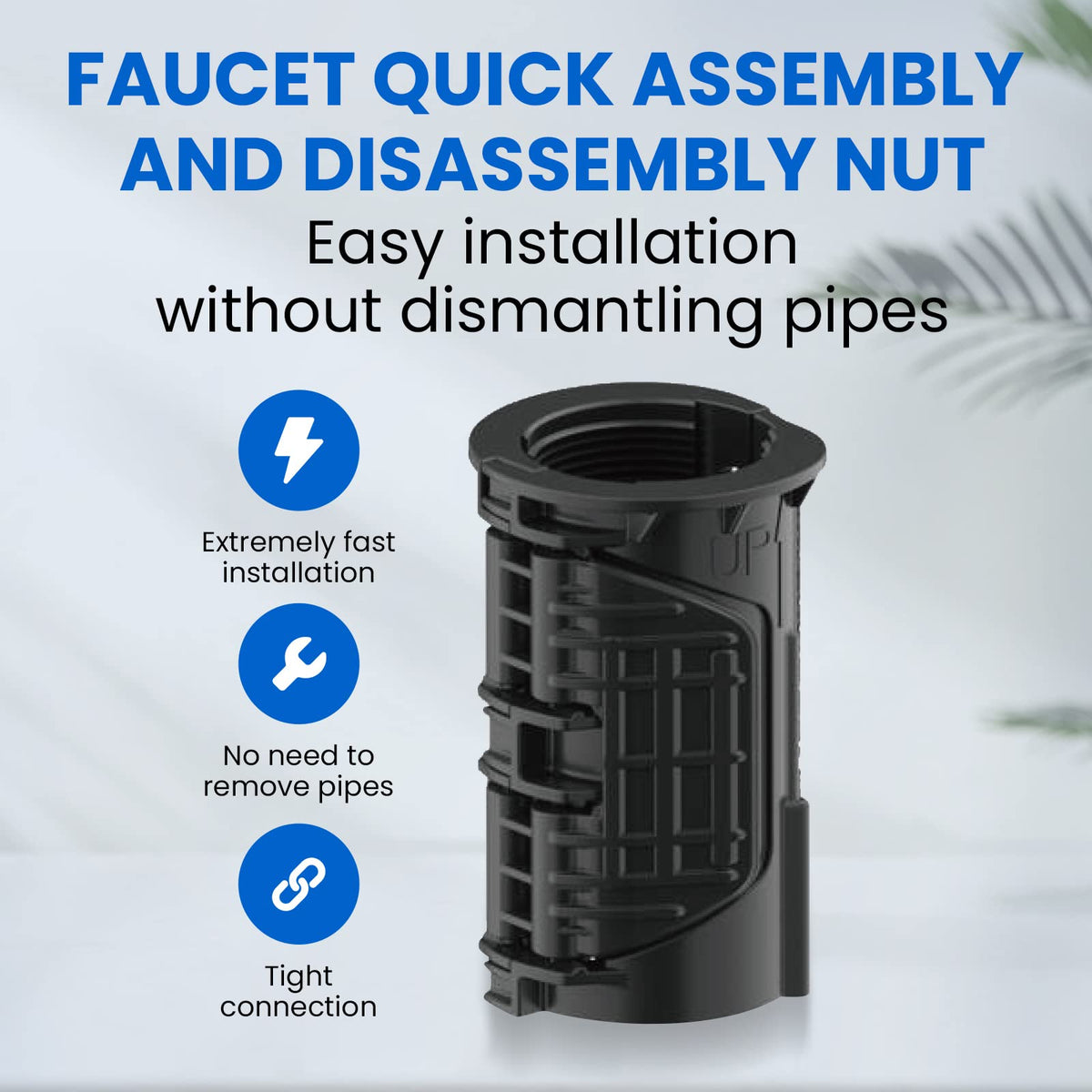 Faucet Basin Nuts, No Disassembly Tube