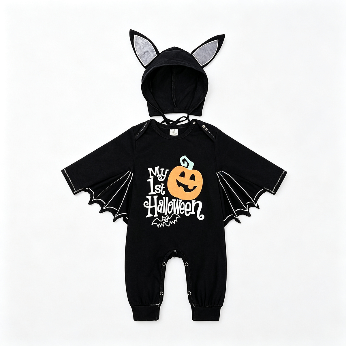 Baby Bat Costume Long Sleeve Romper With Hats
