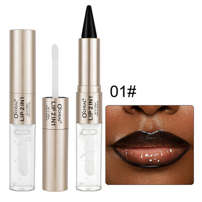 2-in-1 Double-Ended Matte Lip Liner & Lip Gloss Duo