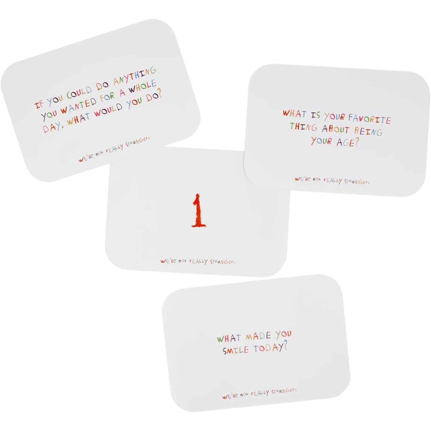 WE'RE NOT REALLY STRANGERS Kids Edition Card Game - 150 Conversation & Activity Cards for Kids, Adults, & Teens