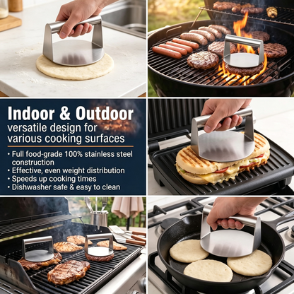 Steel Smashed Burger Press For Professional And Home Kitchens