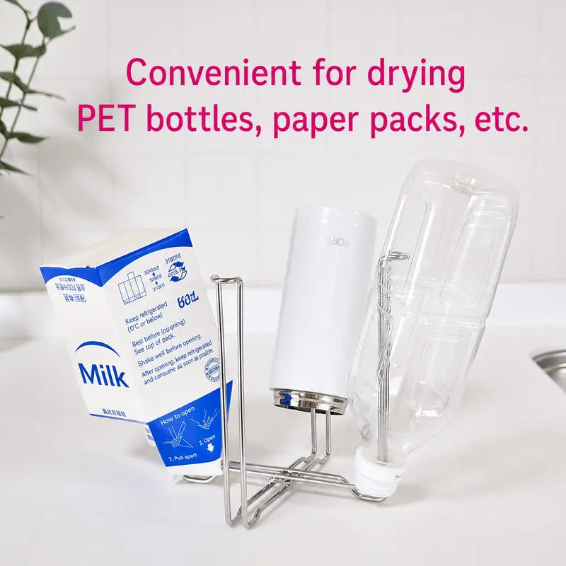 Foldable 304 Stainless Steel Trash Bag Holder