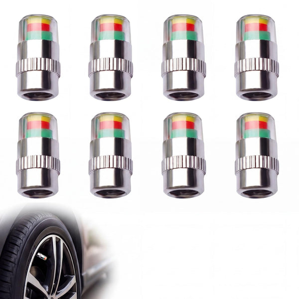 8 PCS Tire Pressure Monitor Valve Stem Caps