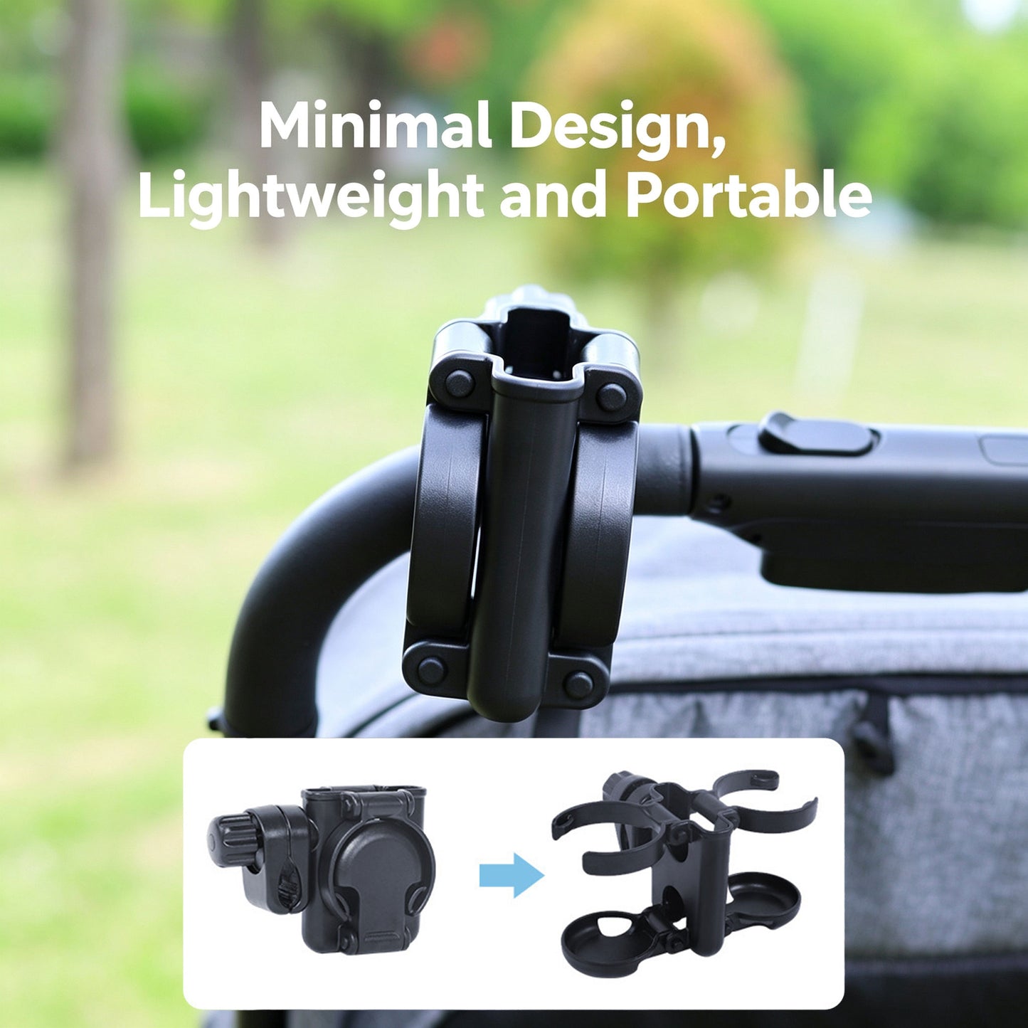 Stroller Cup Holder Wheelchair Water Bottle Holder