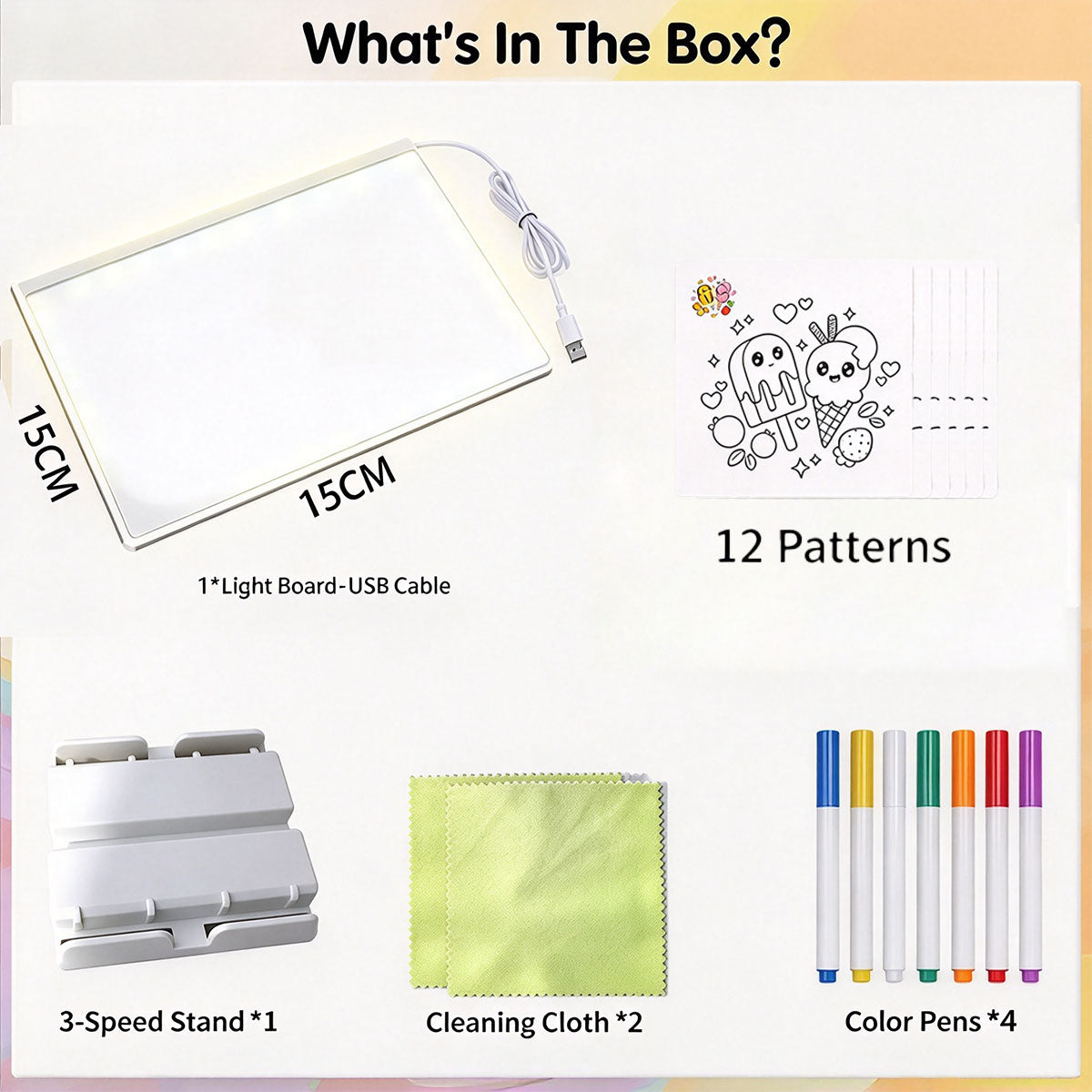 Led Drawing Board with 13 Light Effects