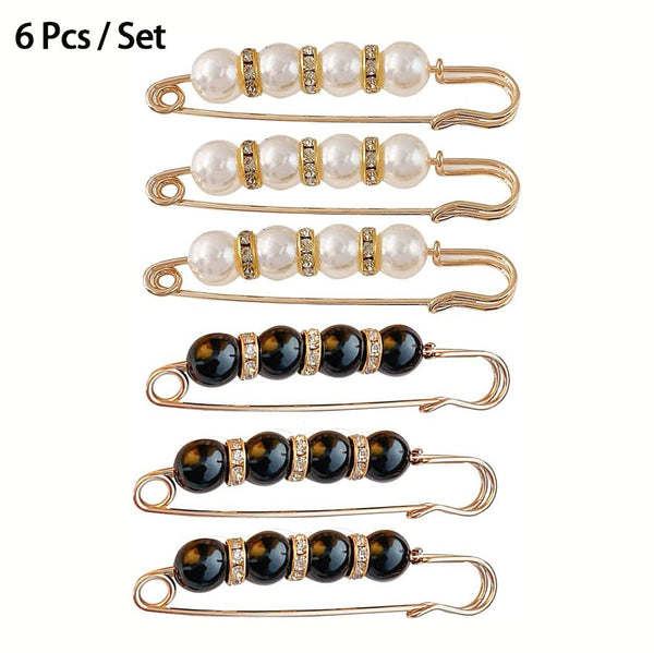 Exquisite Rhinestone And Pearl Brooch - Pearl Brooch/Waist Button
