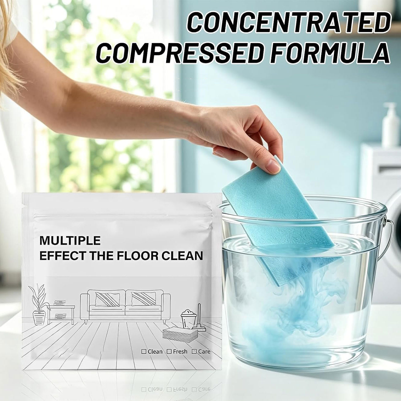 Multi Effect Floor Cleaner Sheets, Deep Cleaning Floor Sheet Pack