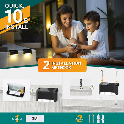 Solar Deck Warm Lights Outdoor Waterproof Led