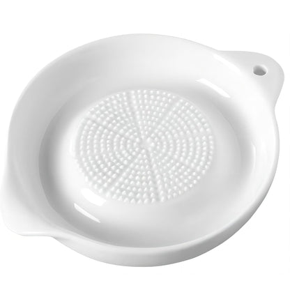 Ceramic Grater Plate – Multi-Purpose Ginger, Garlic & Onion Grater for Kitchen Prep