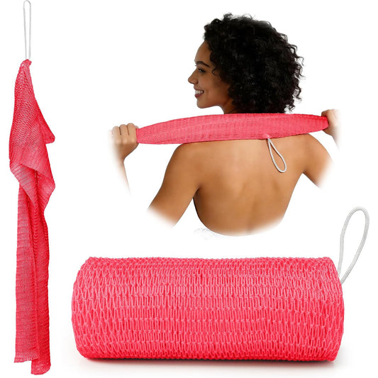 African Net Sponge – Exfoliating Body Scrubber, Long Bath Shower Loofah for Deep Cleansing & Back Scrubbing