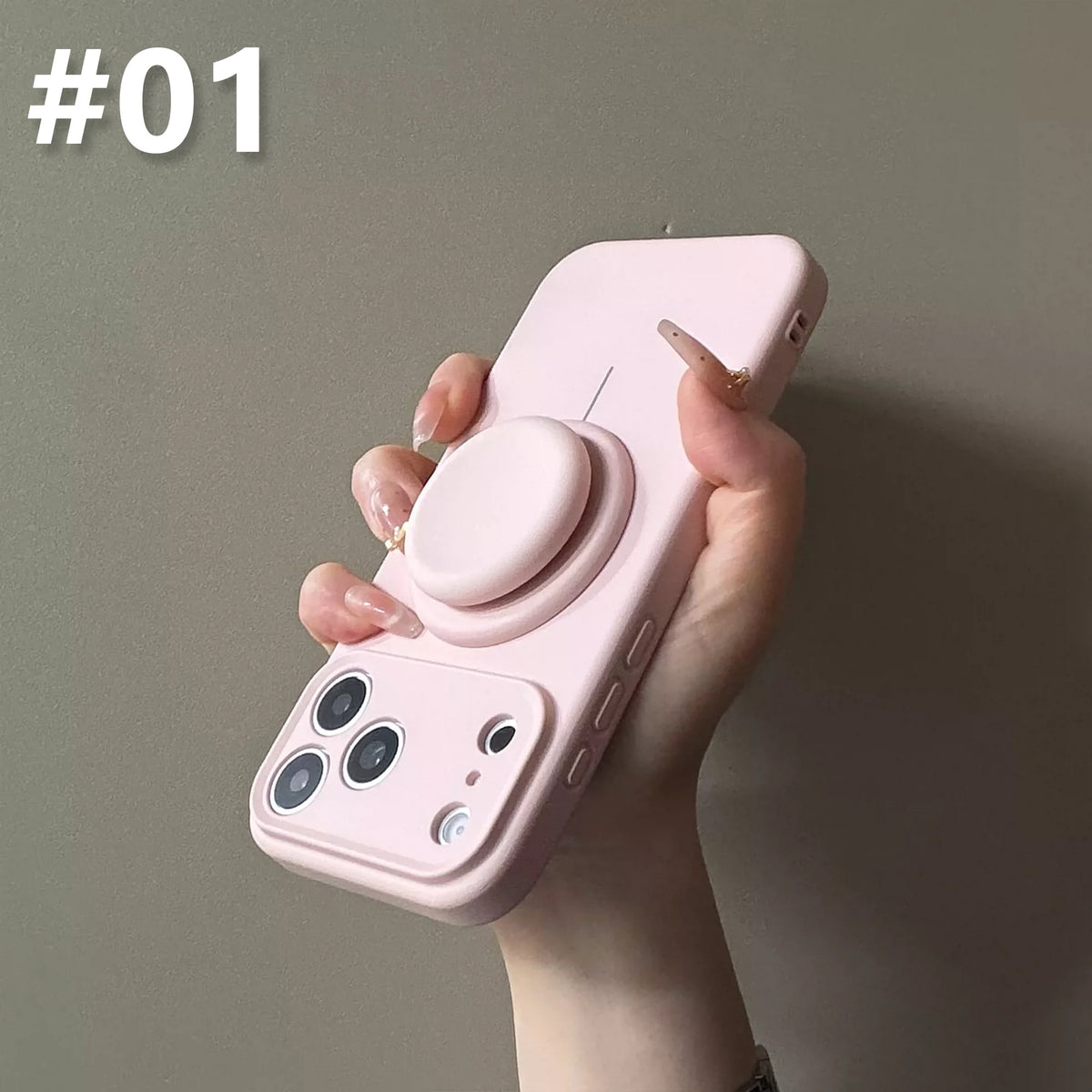 Silicone Case for iPhone with Grip Stand