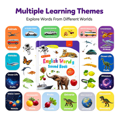 English Words Sound Book for Toddlers 3-6