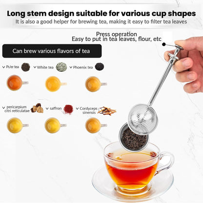 Flour Sifter for Baking, Sugar Shaker Duster;Tea Infuser,Tea Strainer Steeper