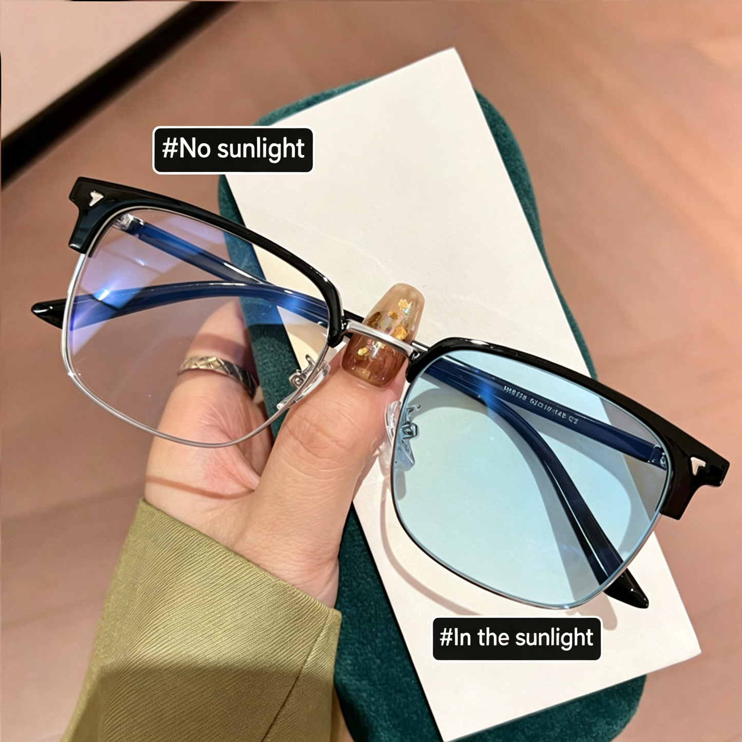 Unisex Photochromic Prescription Glasses With UV Protection