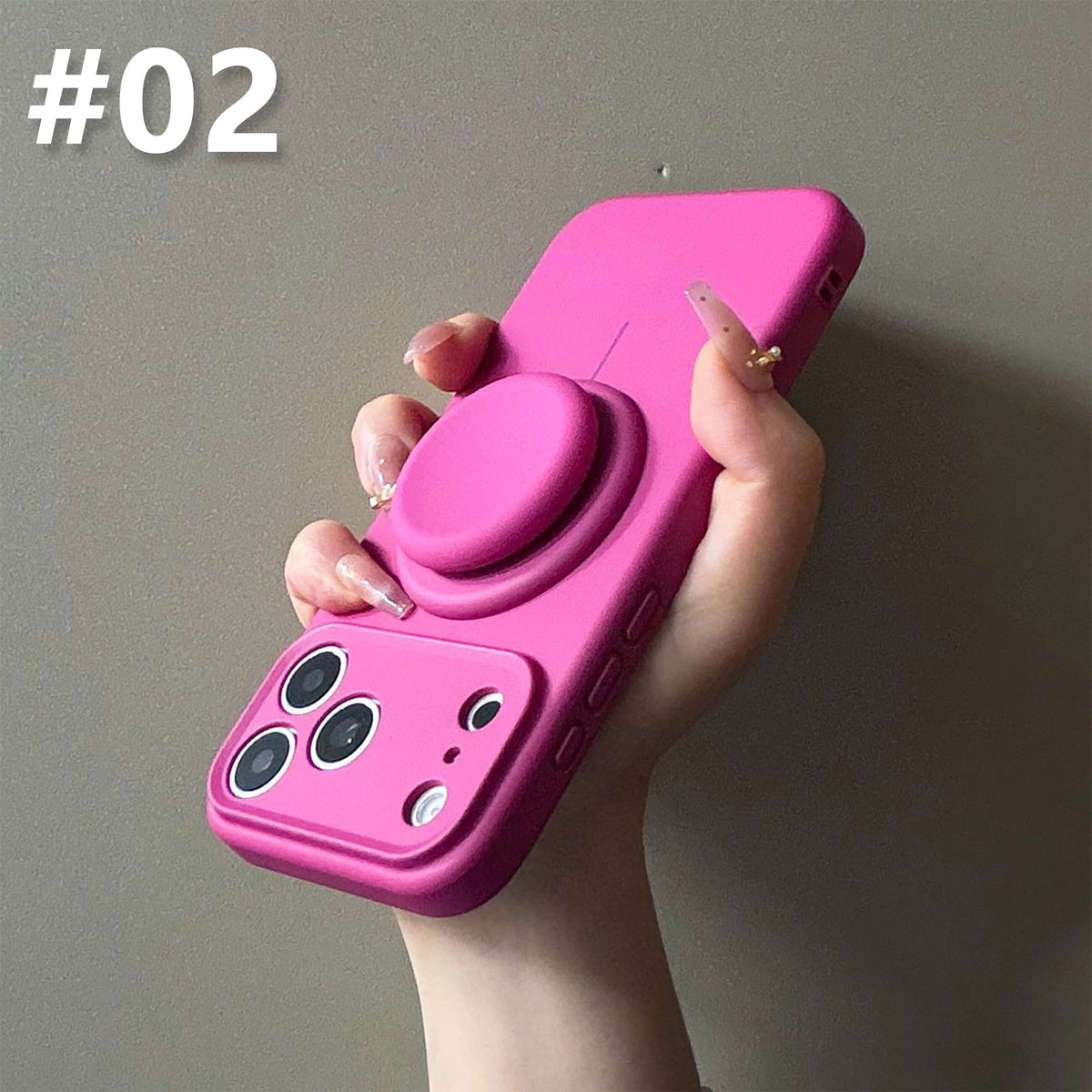 Silicone Case for iPhone with Grip Stand