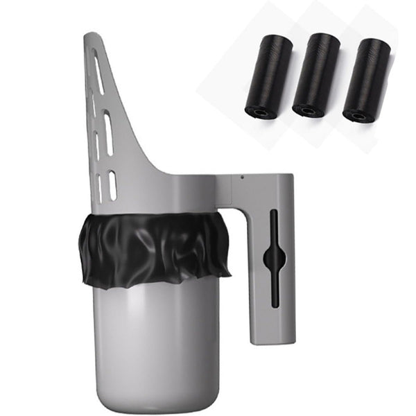 2 in 1 Cat Litter Scoop With 3 Rolls of Disposal Bags, Large Capacity Scoop Head
