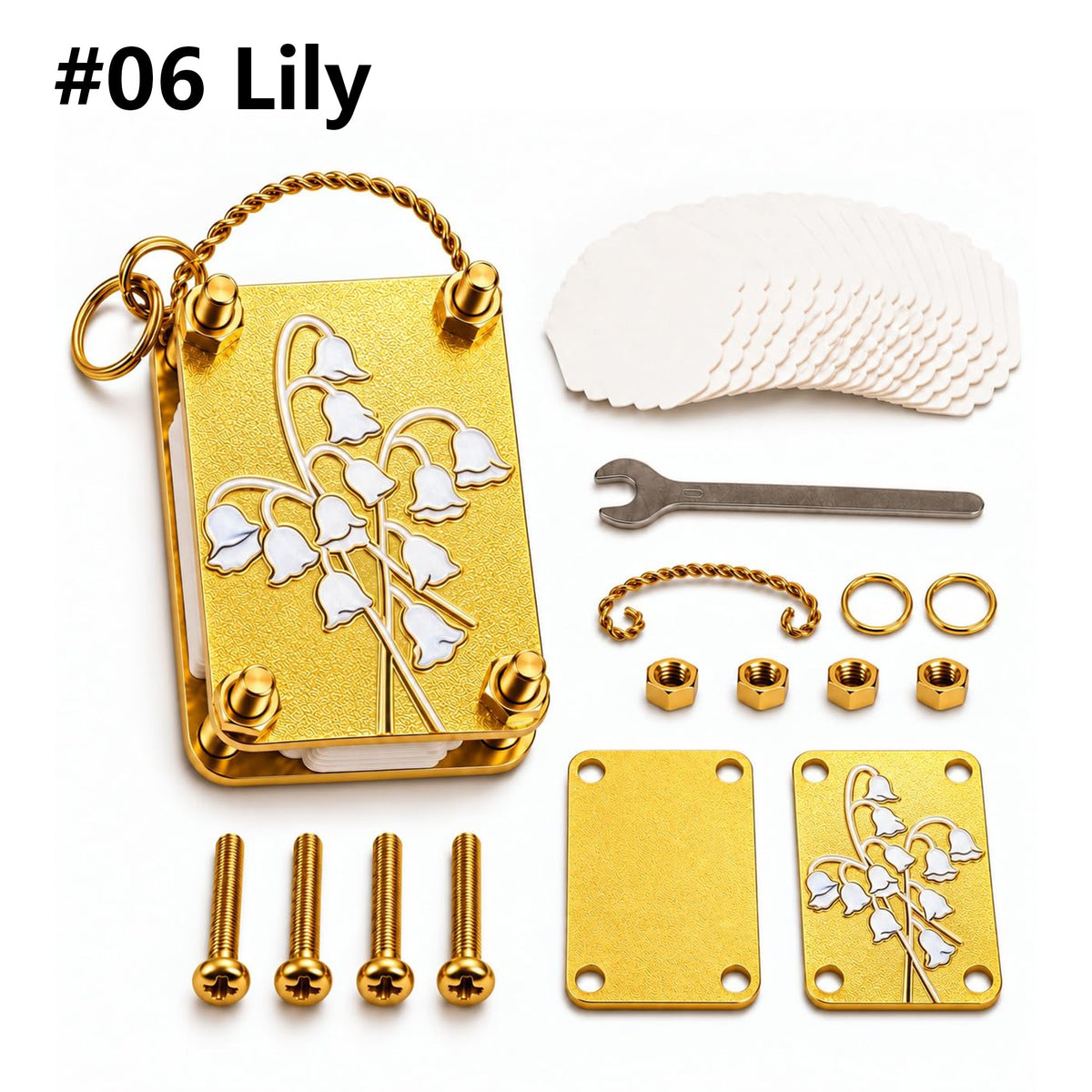 Mini Flower Press Keychain