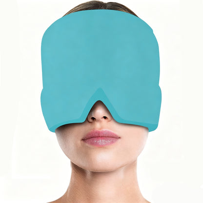 Reusable Migraine Relief Cap – 360° Gel Ice & Heat Therapy Head Wrap for Headache Relief