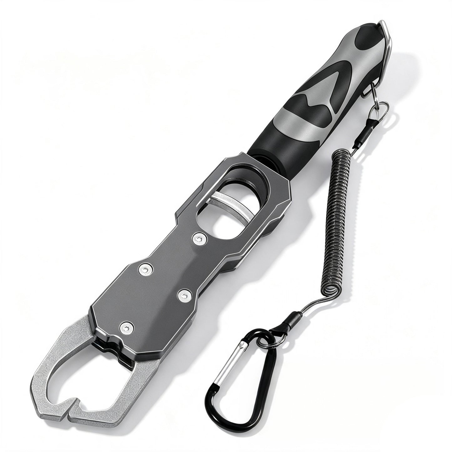 Fishing Gripper 2-in-1 Rotatable Angling Lip Grabber with Scale