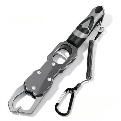 Fishing Gripper 2-in-1 Rotatable Angling Lip Grabber with Scale