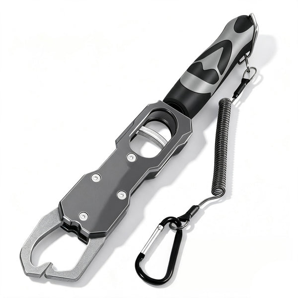 Fishing Gripper 2-in-1 Rotatable Angling Lip Grabber with Scale