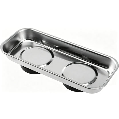 Magnetic Stainless Steel Tray Set – Keep Screws, Nuts, Bolts & Small Metal Parts Organized