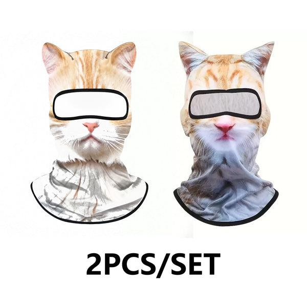 3D Cat Ski Balaclava Sheisty Face Mask with Ears Cute Animal