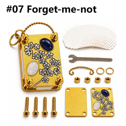 Mini Flower Press Keychain