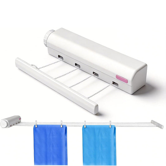 Retractable Multi-Line Clothesline Dryer  for Indoor Outdoor Use