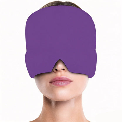 Reusable Migraine Relief Cap – 360° Gel Ice & Heat Therapy Head Wrap for Headache Relief