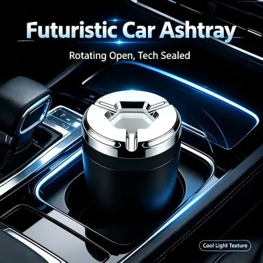 Rotating Sealing Cap Car Ash Collector - Odor-Proof& Heat-Resistant