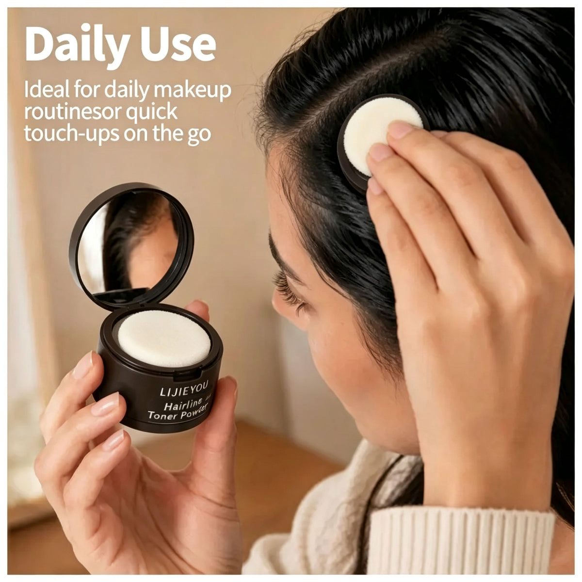 Instant Hairline Powder - Covers The Hairline And Fills In The Parting
